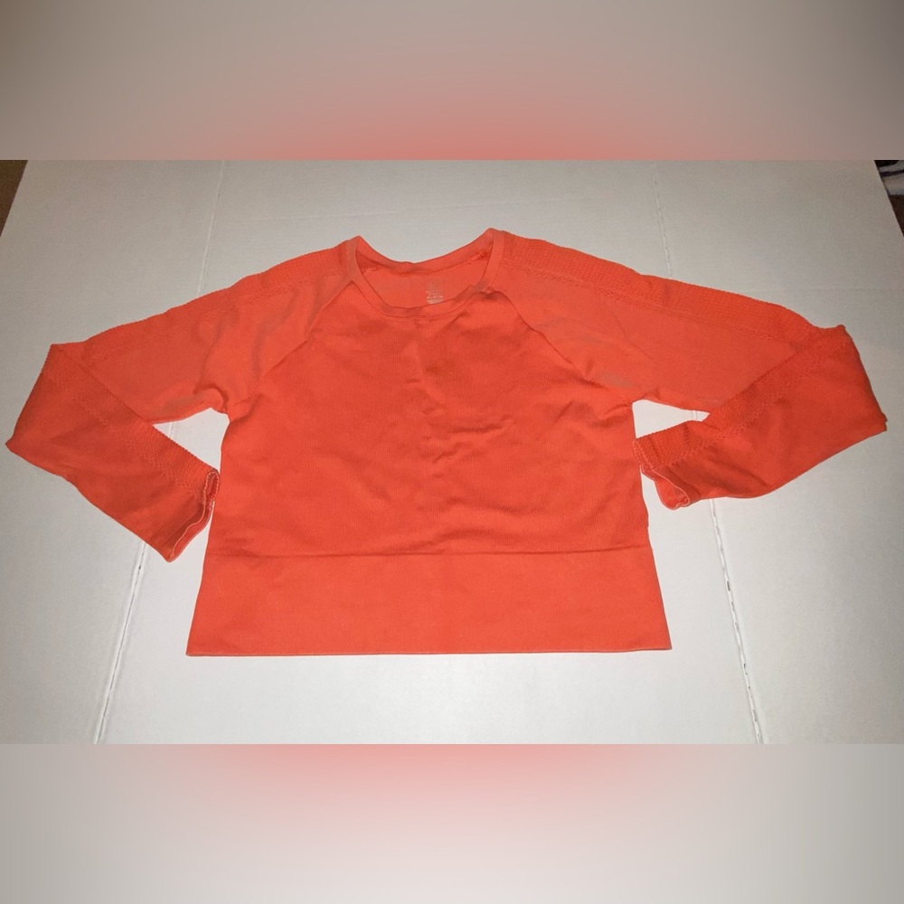 OFFLINE By Aerie Big Chill Seamless Long Sleeve Crop Shirt Size Xxl